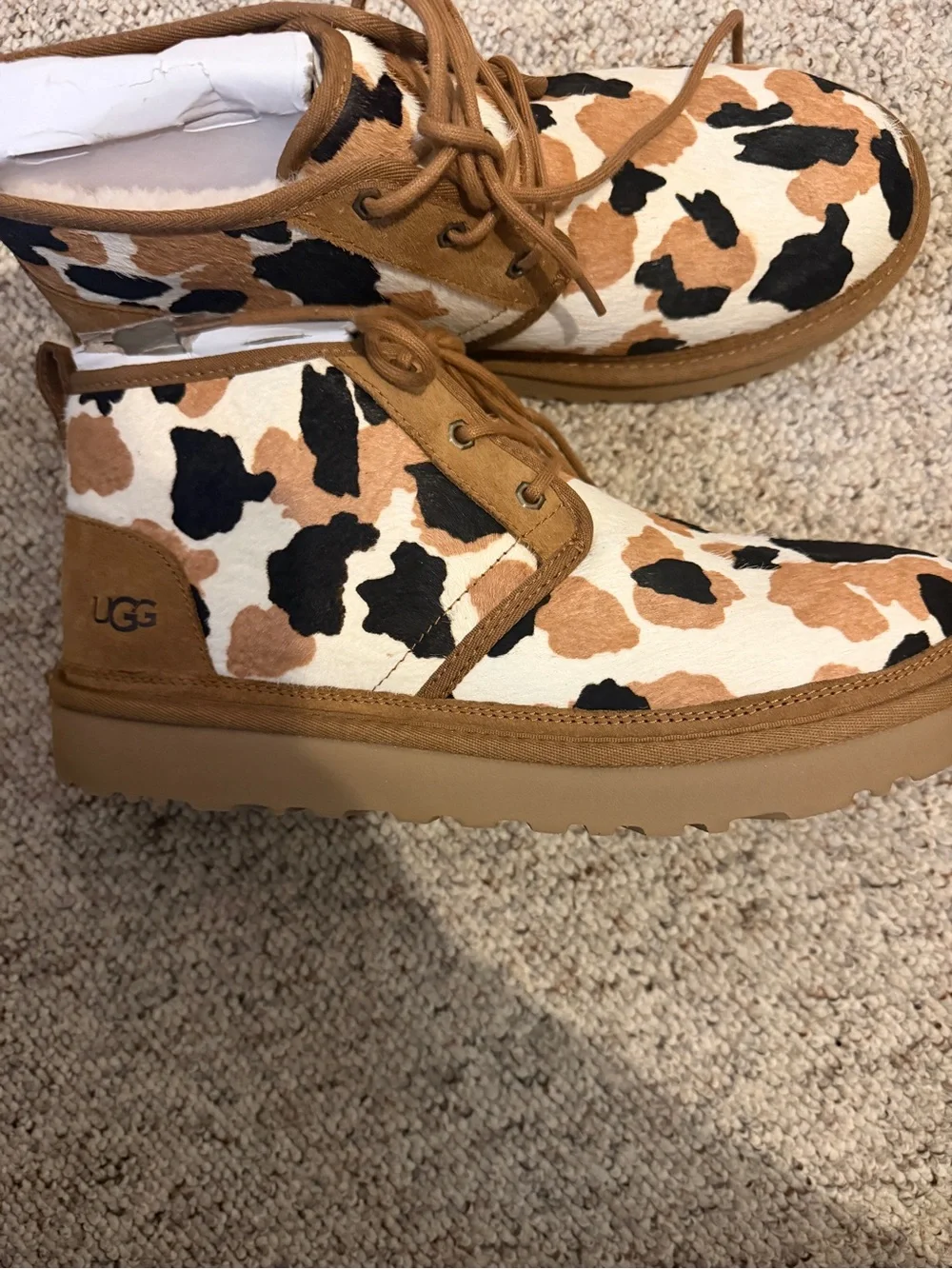 UGG Men's Cow-Print Boots